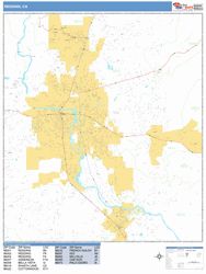 Redding Wall Map