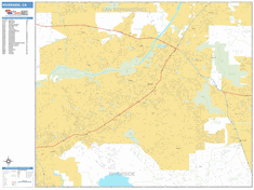 Riverside Wall Map