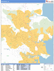 San Rafael Wall Map