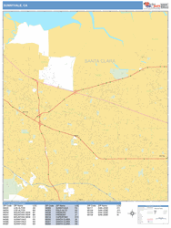 Sunnyvale Wall Map