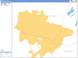 Watsonville Wall Map