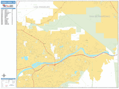 Yorba Linda Wall Map