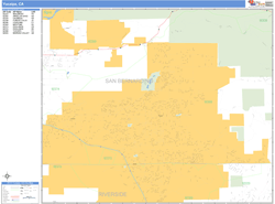 Yucaipa Wall Map