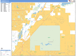 Commerce City Wall Map