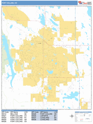 Fort Collins Wall Map