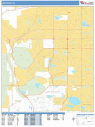 Lakewood Wall Map