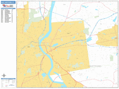 East Hartford Wall Map