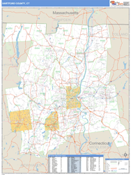 Hartford Wall Map