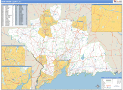 New Haven Wall Map