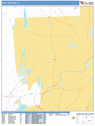 West Hartford Wall Map