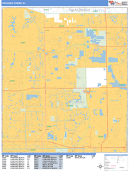 Coconut Creek Wall Map