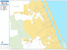 Daytona Beach Wall Map