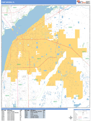 Fort Myers Wall Map