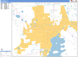 Kissimmee Wall Map
