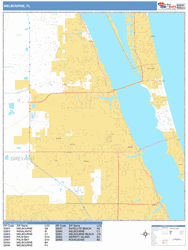 Melbourne Wall Map