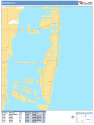 Miami Beach Wall Map