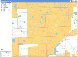 Miami Gardens Wall Map