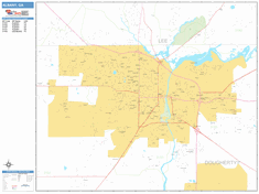 Albany Wall Map