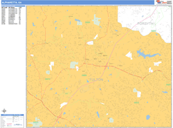 Alpharetta Wall Map