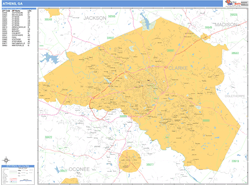 Athens Wall Map