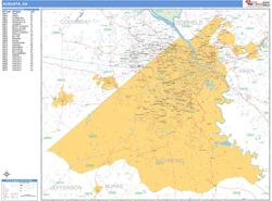 Augusta Wall Map