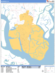 Brunswick Wall Map