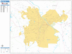 Macon Wall Map