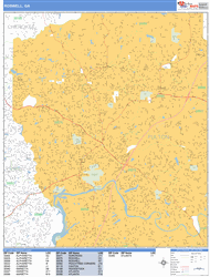 Roswell Wall Map