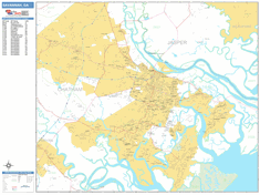 Savannah Wall Map