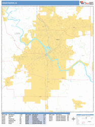 Cedar Rapids Wall Map