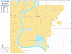 Council Bluffs Wall Map