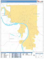 Sioux City Wall Map