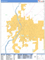 Idaho Falls Wall Map