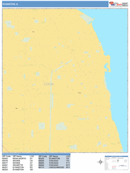 Evanston Wall Map