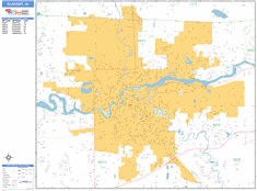 Elkhart Wall Map