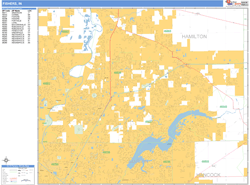 Fishers Wall Map