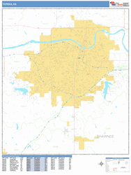 Topeka Wall Map