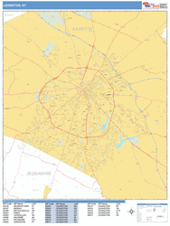 Lexington Wall Map