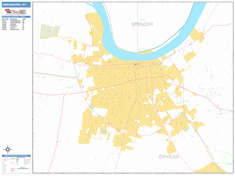 Owensboro Wall Map