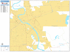 Bossier City Wall Map