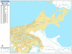 New Orleans Wall Map