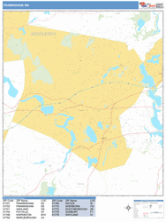 Framingham Wall Map