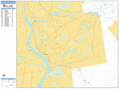 Springfield Wall Map