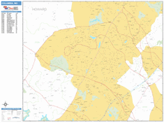 Columbia Wall Map