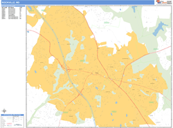 Rockville Wall Map