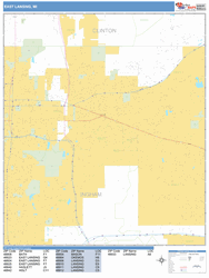 East Lansing Wall Map