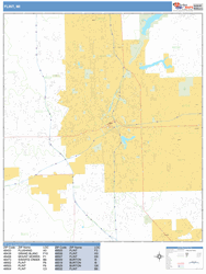 Flint Wall Map