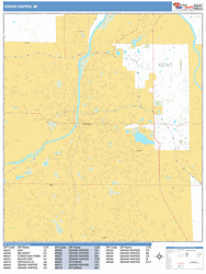 Grand Rapids Wall Map