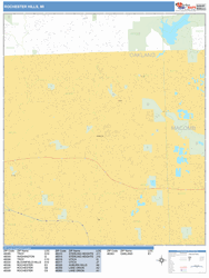 Rochester Hills Wall Map