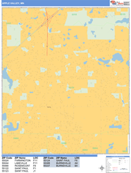 Apple Valley Wall Map